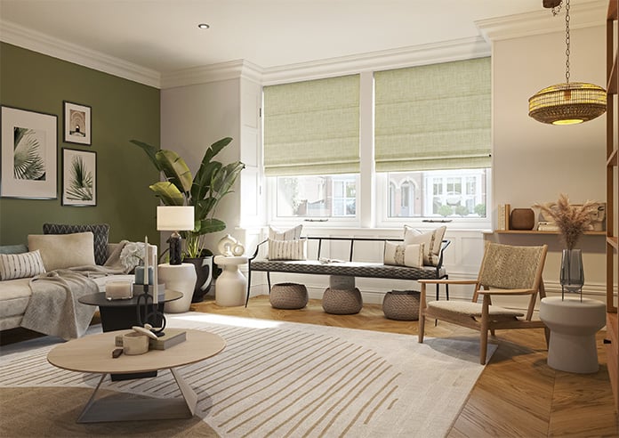 Oban, Sandstone - Motorised Roman Blind - Image 6